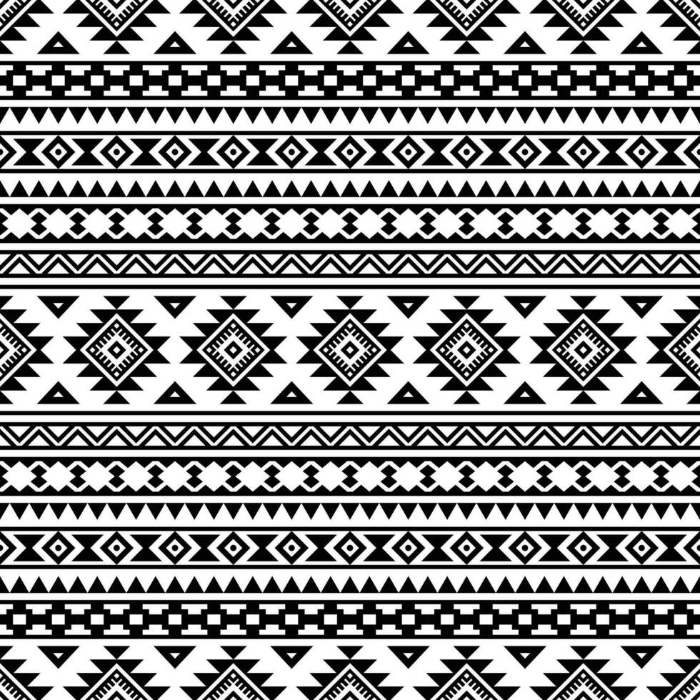 ethnisch geometrisch abstrakt Motiv Hintergrund Design. nahtlos Muster im Volk Kunst Stil. aztekisch navajo einheimisch amerikanisch. Design zum Textil, Stoff, Kleidung, Vorhang, Teppich, Ornament, Verpackung, Hintergrund. vektor