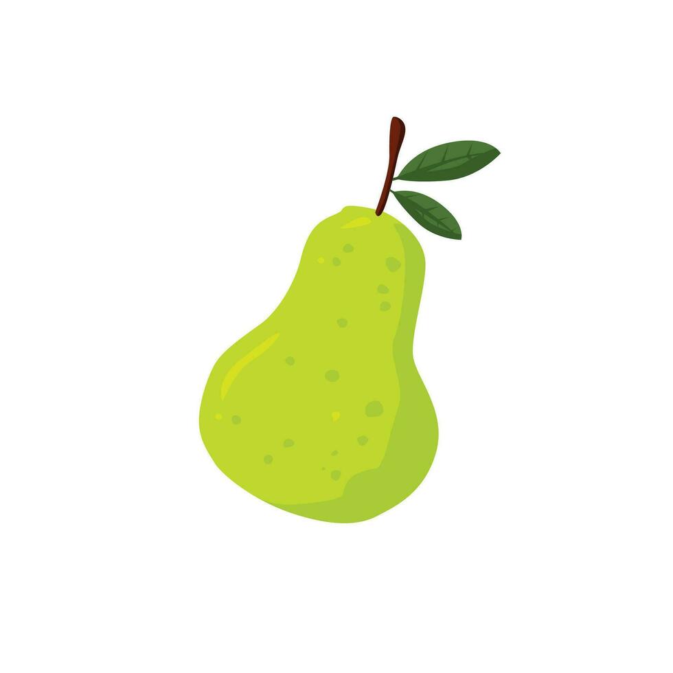 päron frukt tecknad serie vektor illustration