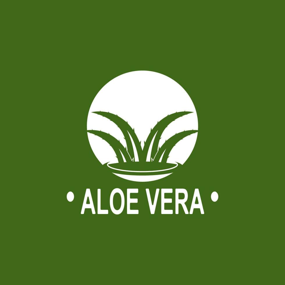 Aloe vera Logo Illustration Vorlage Design vektor