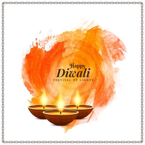Abstrakter schöner glücklicher Diwali-Festivalhintergrund vektor