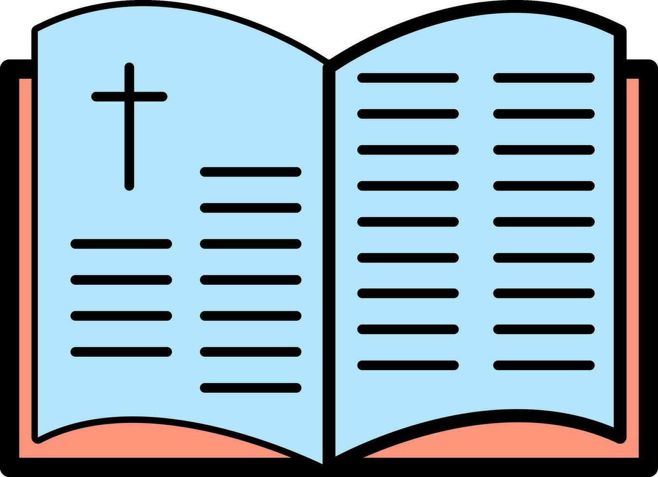 illustration av helig bibel i platt stil. vektor