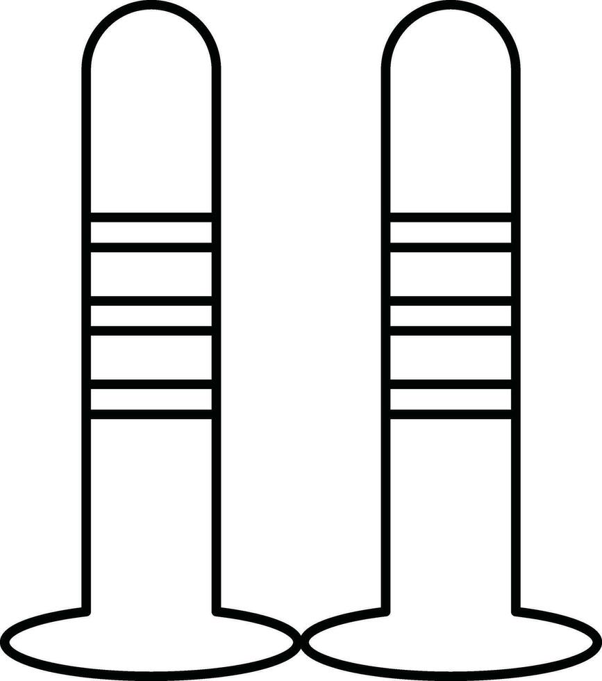 Schlaganfall Symbol von der Verkehr Pole. vektor