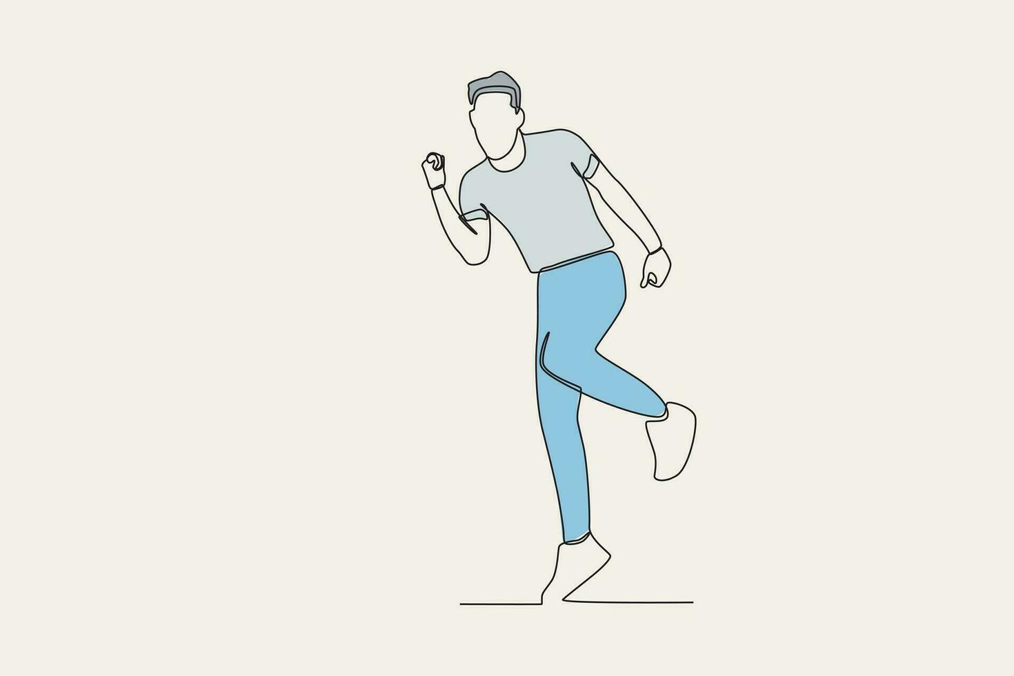 Färg illustration av en Lycklig man på de worl ungdom dag händelse vektor