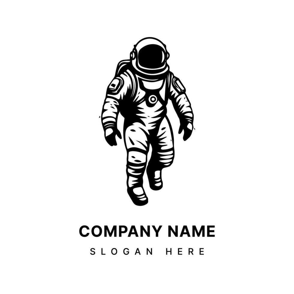 utforska ny gränser med vår astronaut inspirerad logotyp design. djärv, futuristisk, och redo till lansera din varumärke in i Plats. vektor
