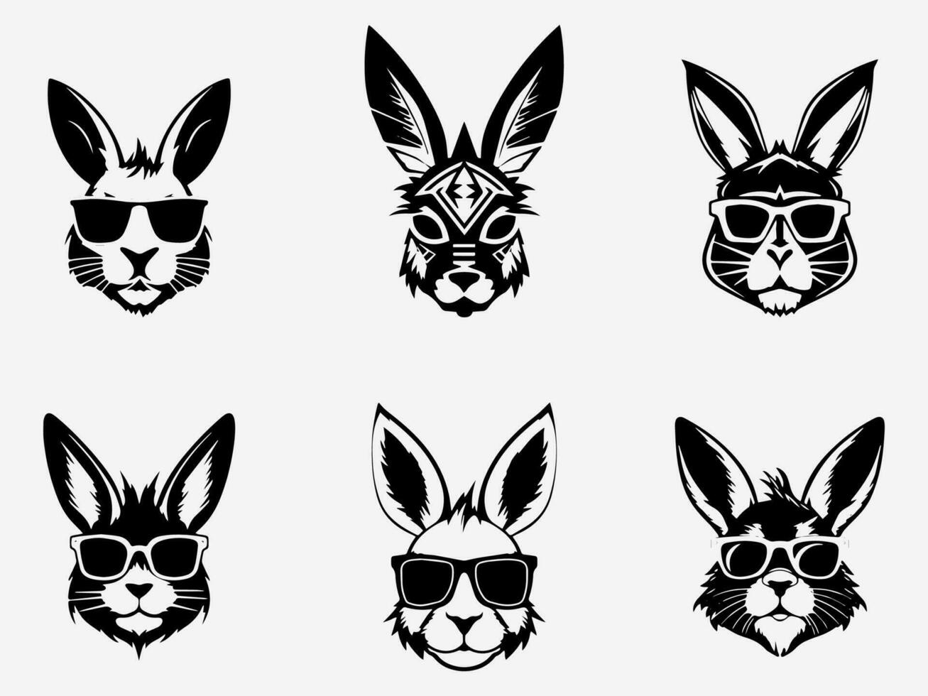 elegant Hand gezeichnet Illustration von ein Kaninchen, symbolisieren Fruchtbarkeit, Beweglichkeit, und ein Sinn von Abenteuer, perfekt zum ein einzigartig Logo Design vektor