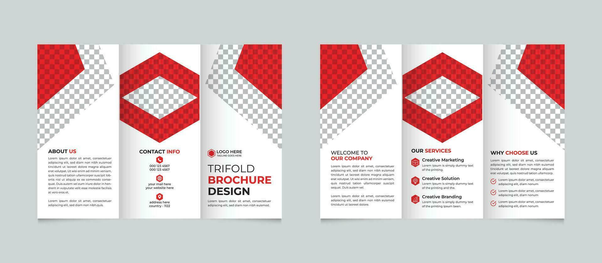 Fachmann kreativ modern Geschäft dreifach Broschüre Design Vorlage zum Ihre Unternehmen kostenlos Vektor