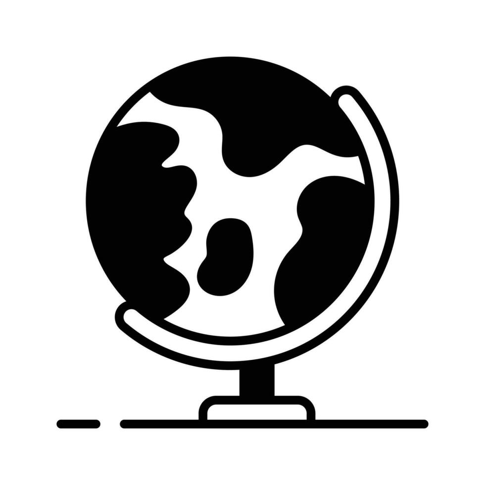herunterladen diese schön entworfen Symbol von Erde Globus im editierbar Stil, einfach zu verwenden Vektor