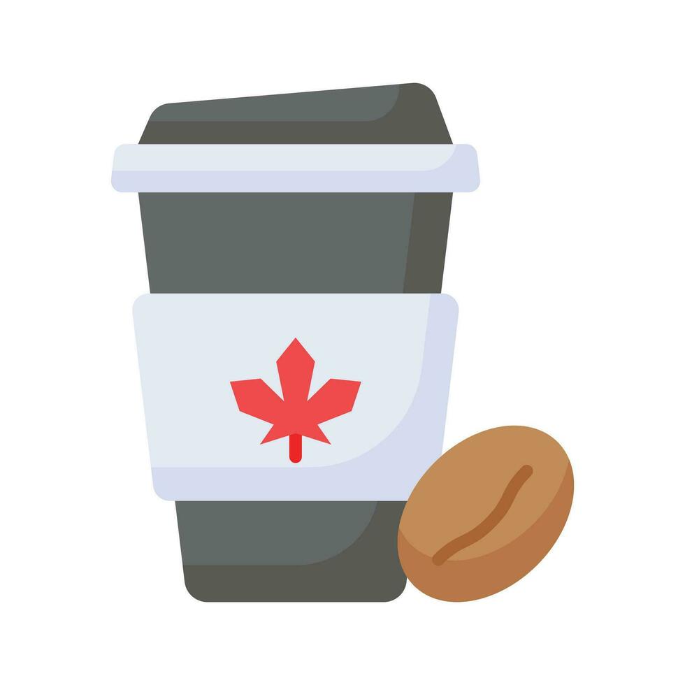 skaffa sig håll på detta vackert designad ikon av kaffe kopp i redigerbar stil vektor