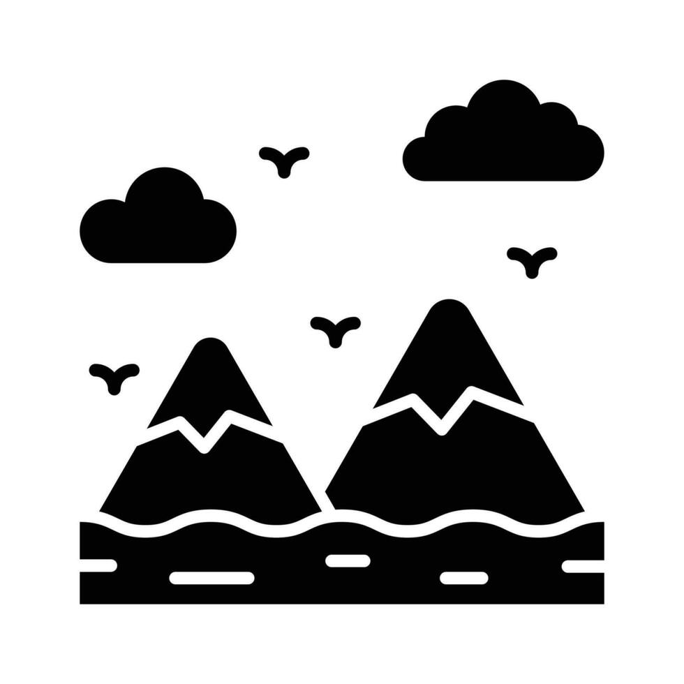 prüfen diese tolle Symbol von Berge, Landschaft Vektor Design