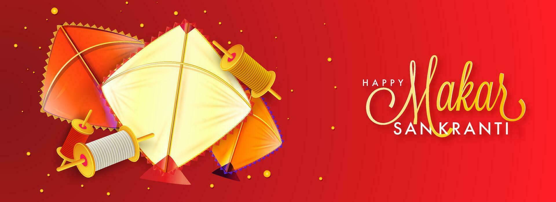 Makar Sankranti Header oder Banner vektor