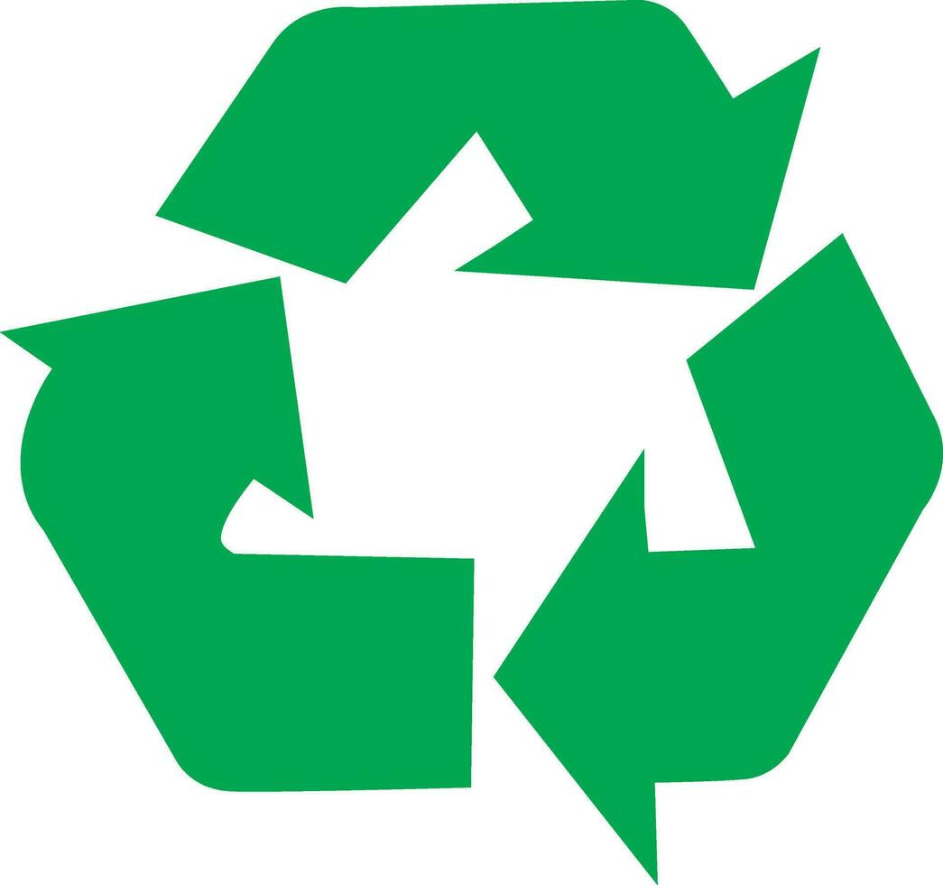 Grün recyceln Symbol Symbol. vektor