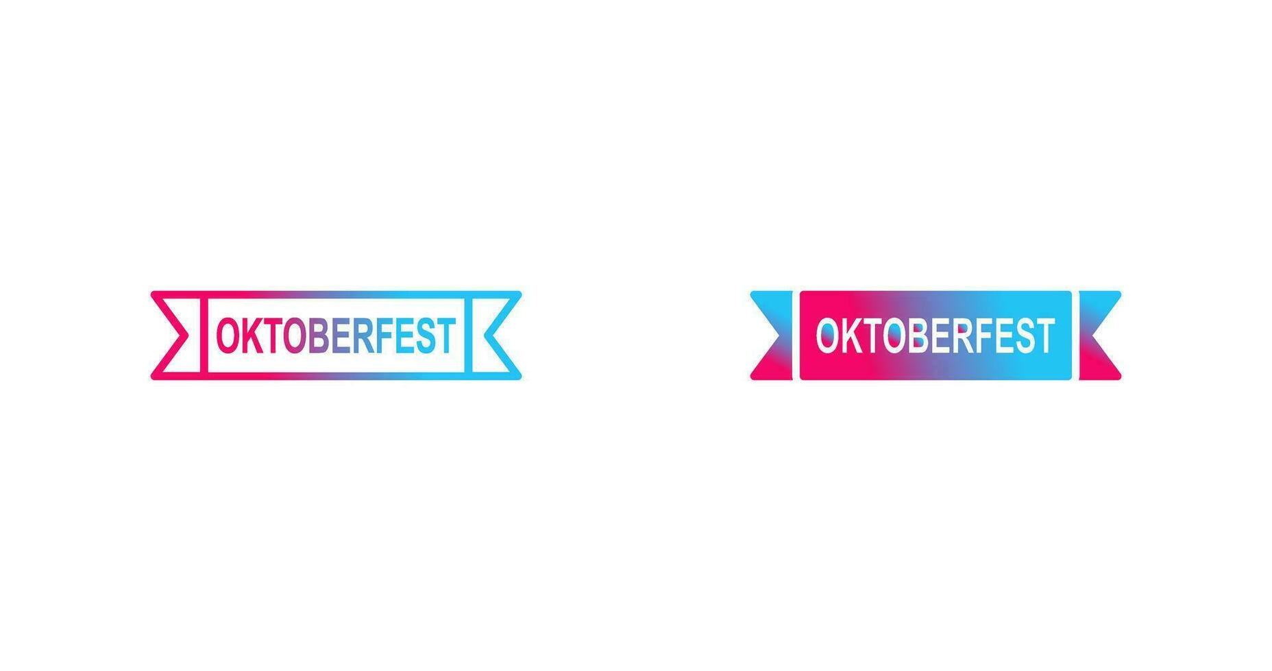 Oktoberfest-Banner-Vektor-Symbol vektor