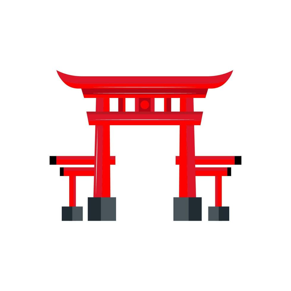 Vektor Illustration von torii Tor