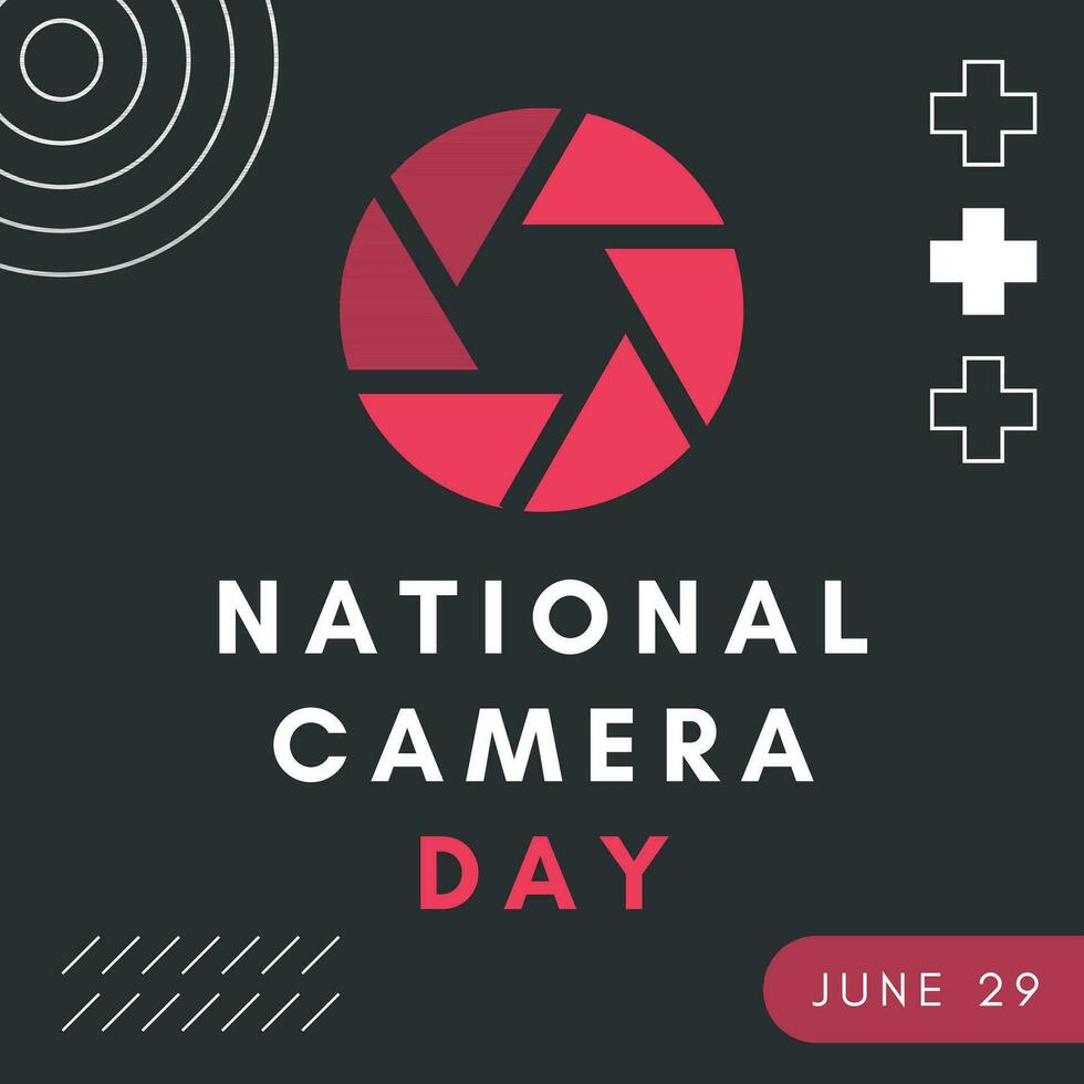 en affisch för nationell kamera dag vektor