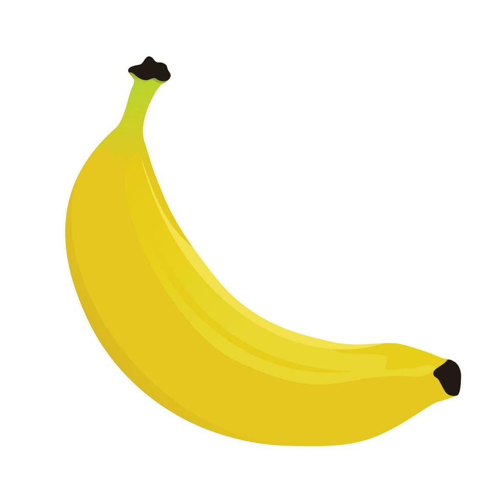 banan ikon, vektor banan ikon, isolerat platt banan ikon