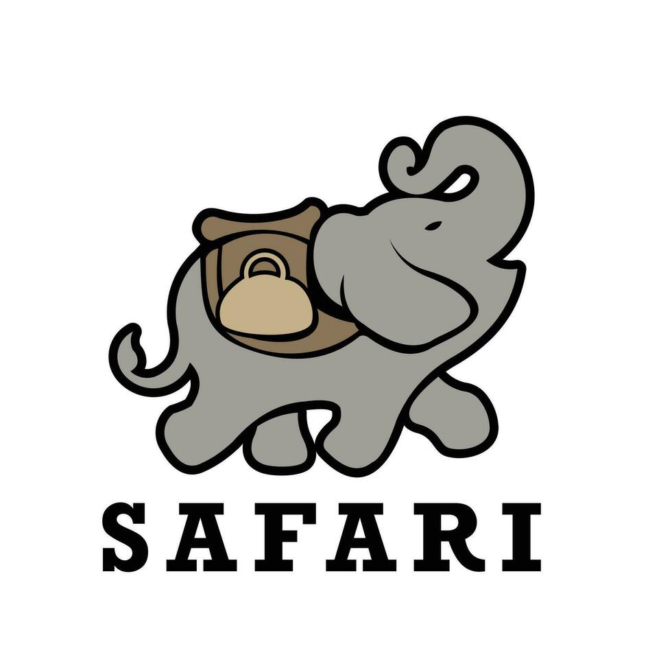 Elefanten-Logo-Icon-Designs vektor