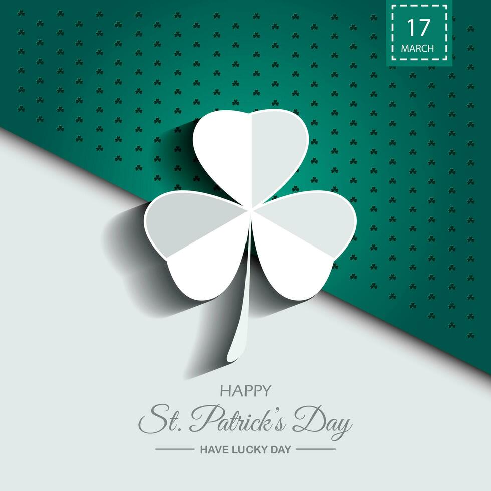 st. Patrick's Tag Hintergrund Design Vektor Illustration