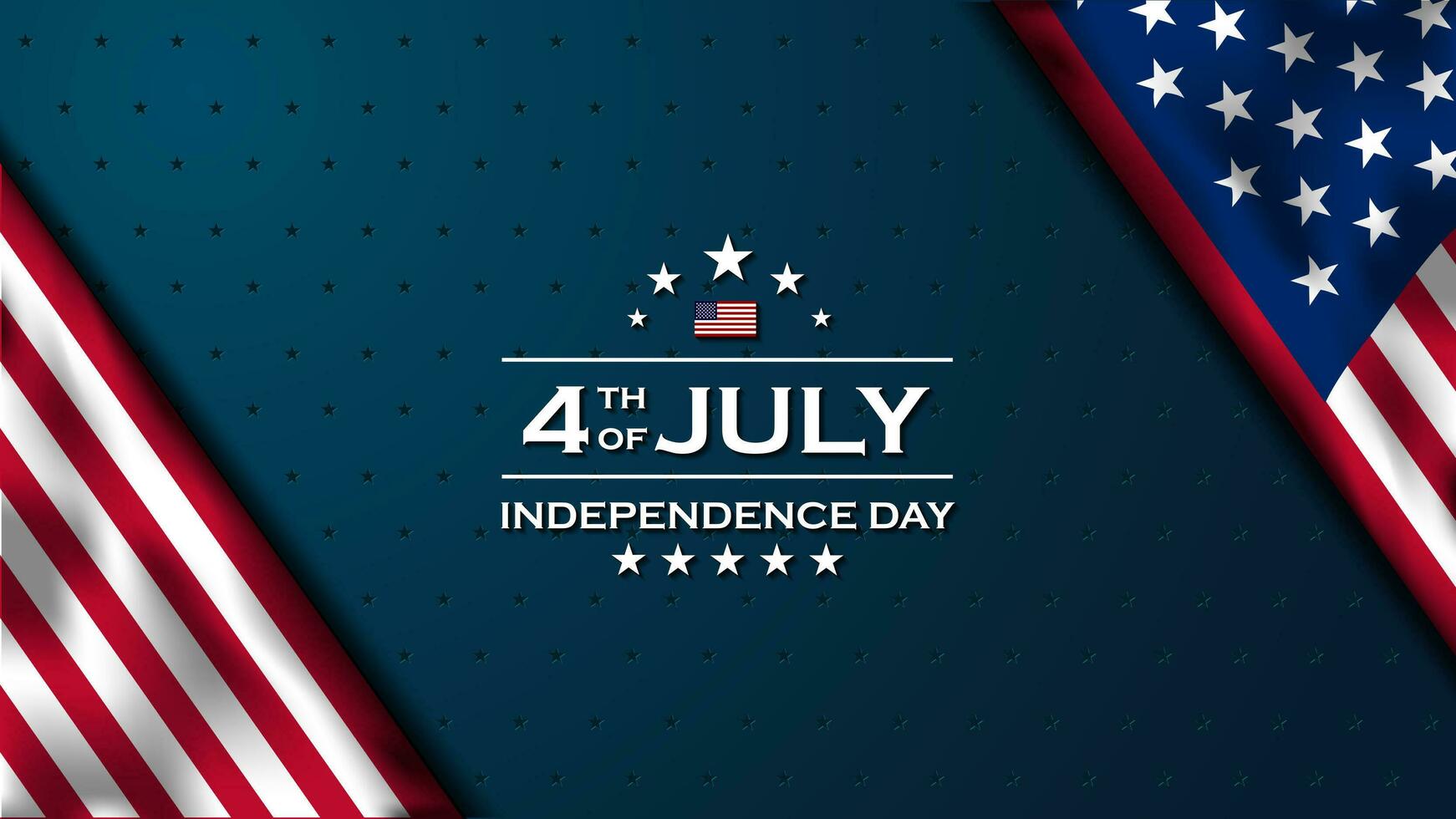 glücklich vierte von Juli Unabhängigkeit Tag USA Hintergrund Design vektor