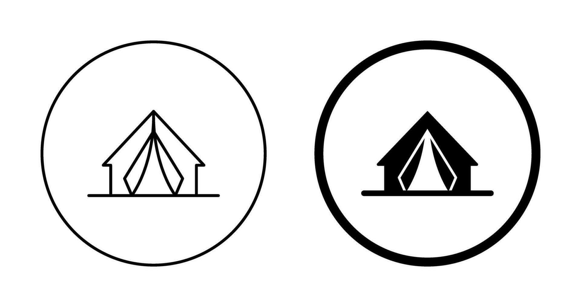Camp-Vektor-Symbol vektor