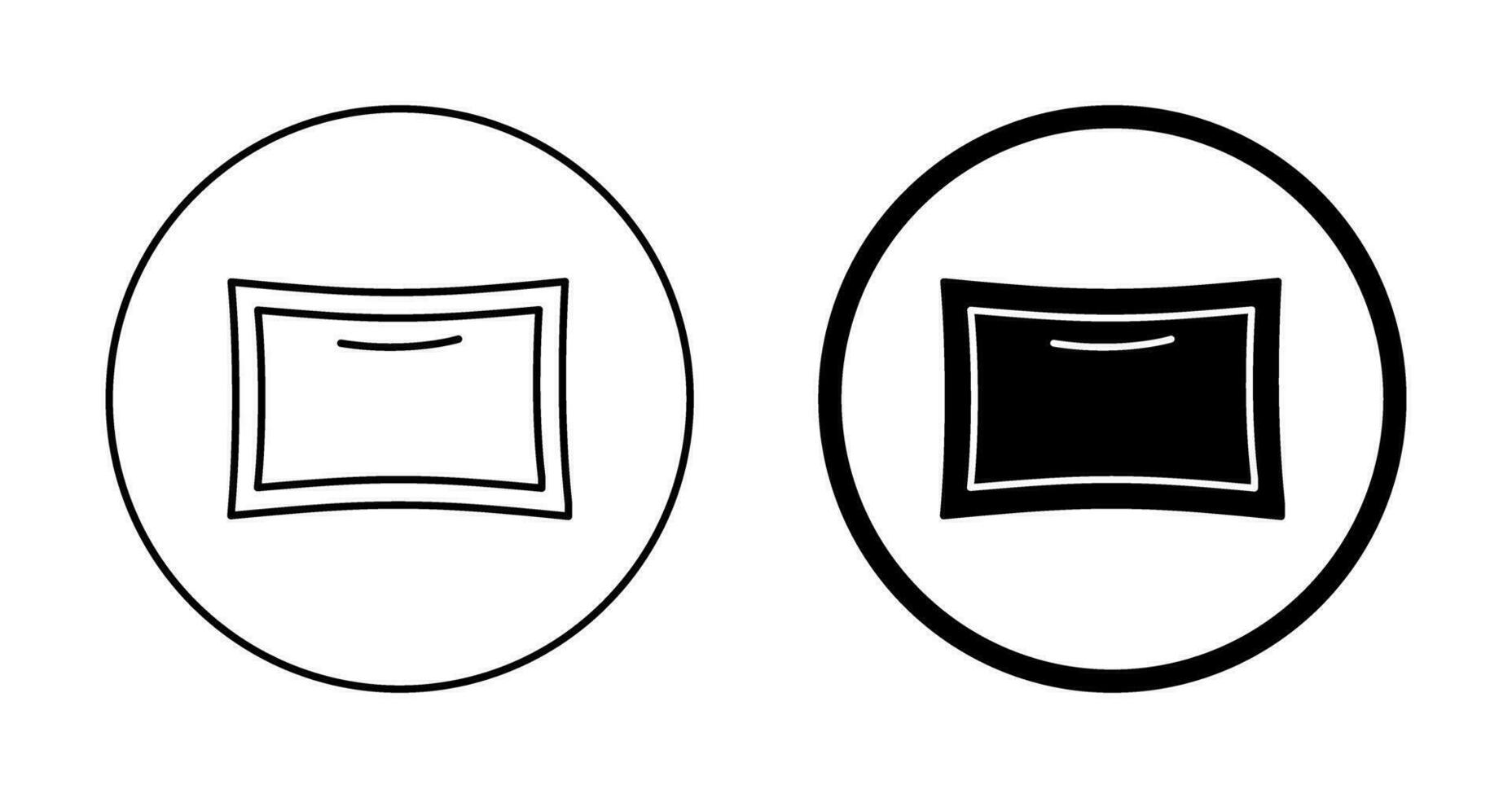 Kissen-Vektor-Symbol vektor
