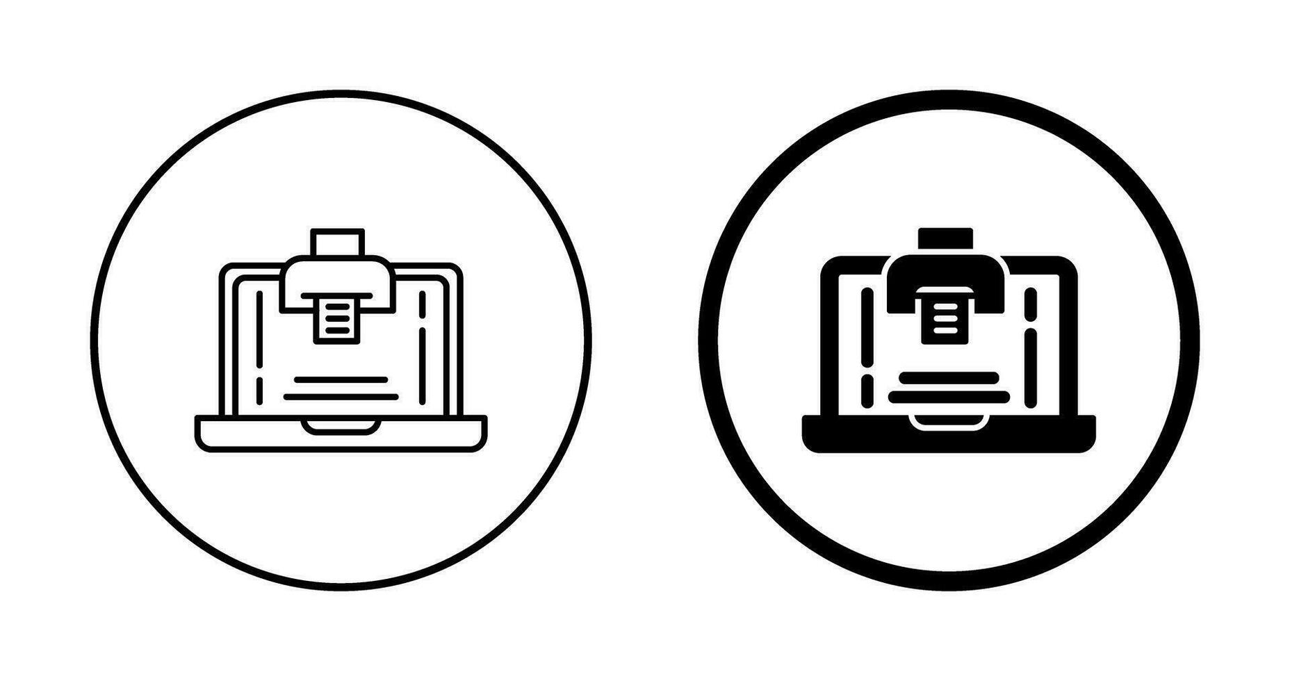 Vektorsymbol drucken vektor