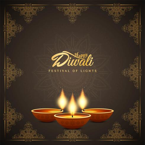 Abstrakter glücklicher Diwali Festivalhintergrund vektor