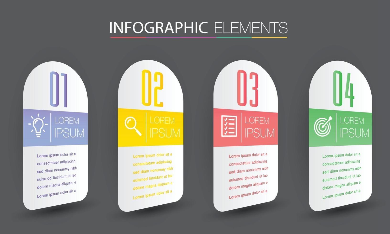 moderne Textfeldvorlage Banner Infografiken vektor