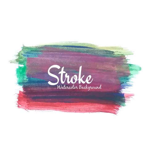 Abstrakt färgrik akvarell stroke design bakgrund illustrati vektor