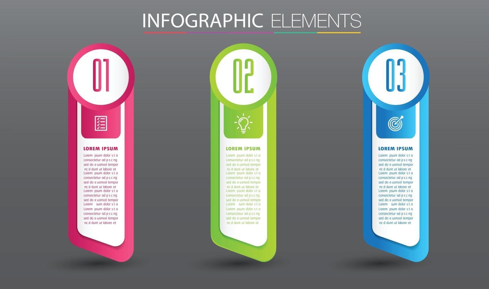 modern textruta mall banner infographics vektor