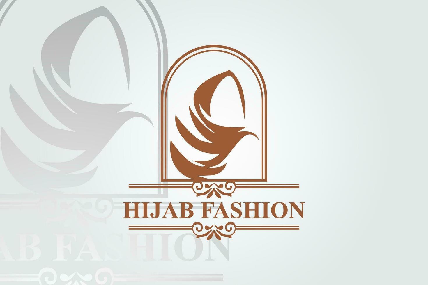 Frauen Hijab Schönheit Vektor Logo oder Symbol Vorlage zum Geschäft und andere eps 10
