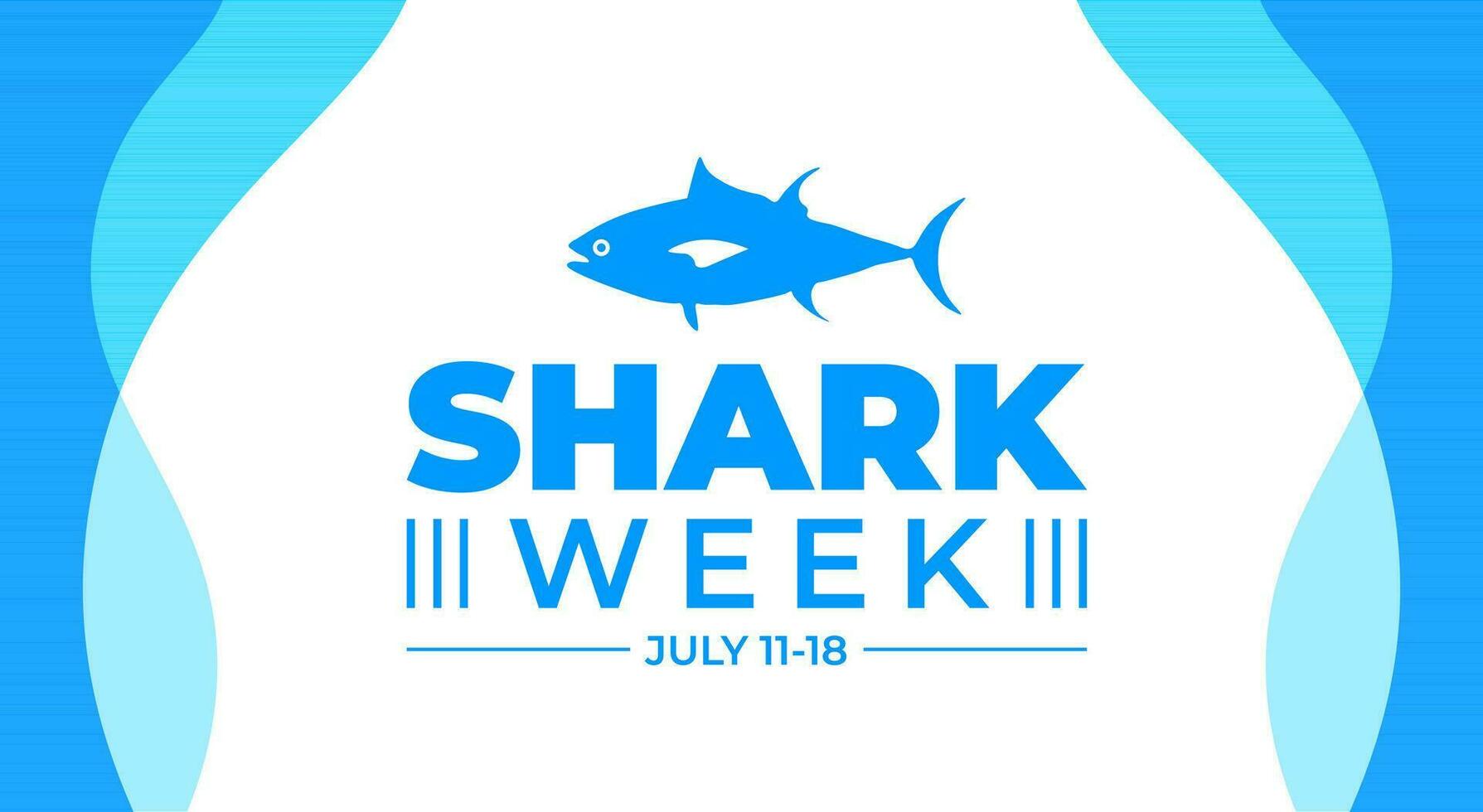 haj vecka bakgrund, baner, affisch och kort design mall berömd i juli. vektor