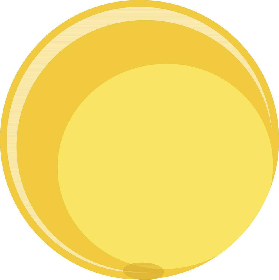 vektor illustration av boll i gul Färg.