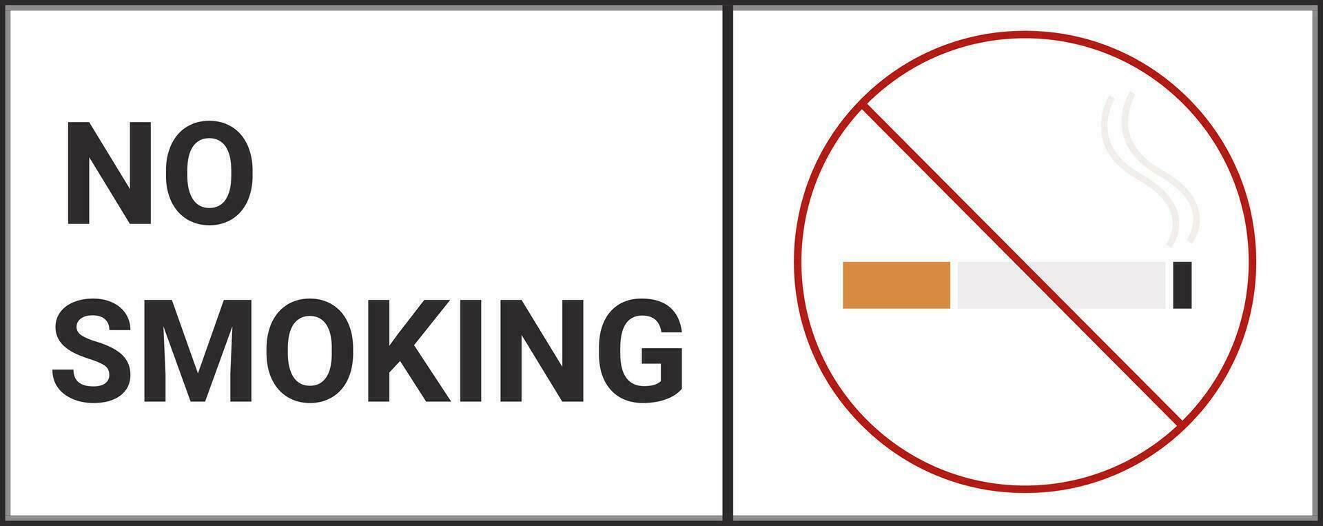 tecken, Nej rökning tecken, ikon, Nej rökning, pekare, emblem vektor