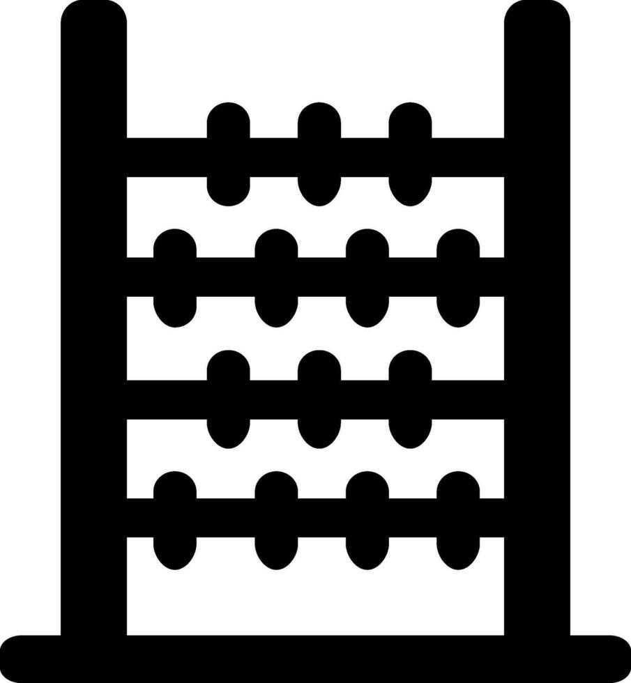 glyf ikon av kulram i svart Färg. vektor