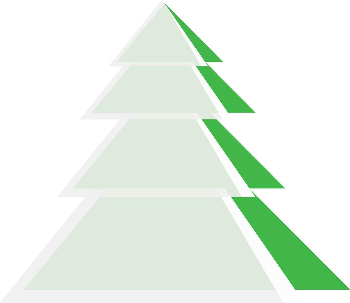 Illustration von Weihnachten Baum Symbol. vektor