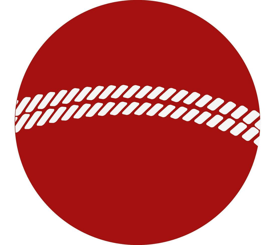 röd Färg cricket boll. vektor