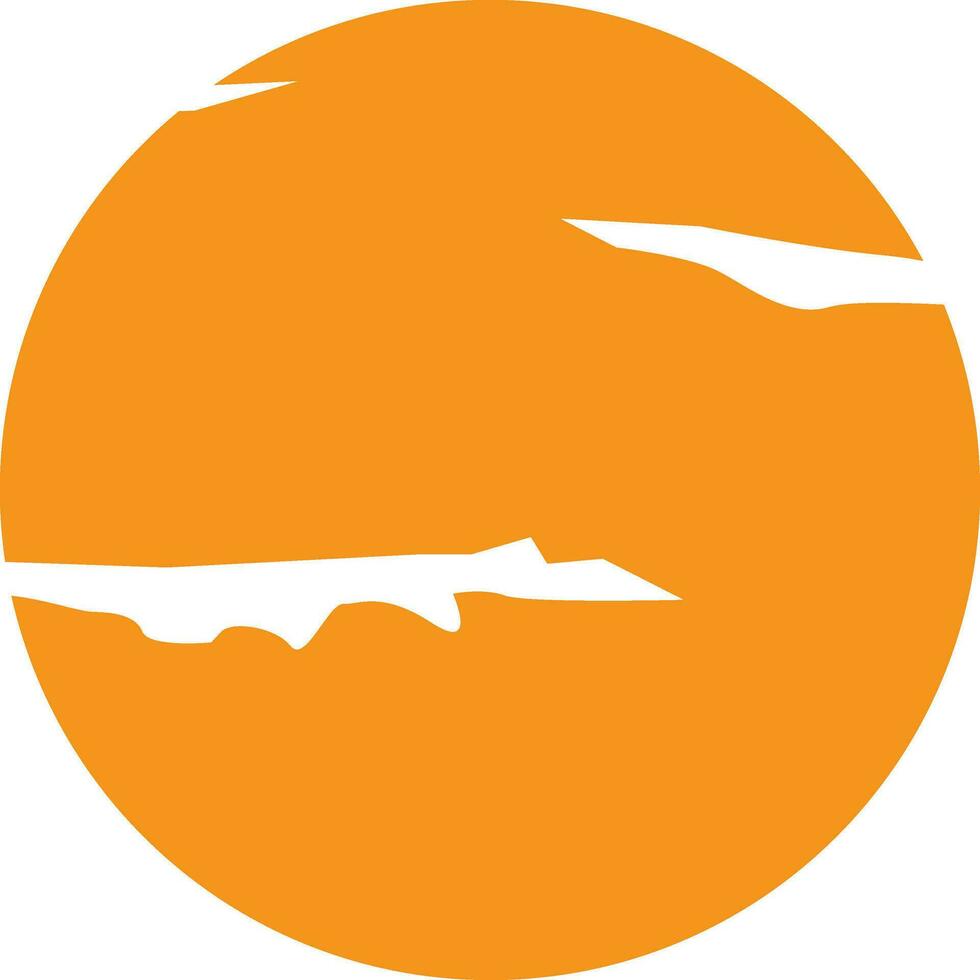 orange klistermärke, märka eller märka design. vektor