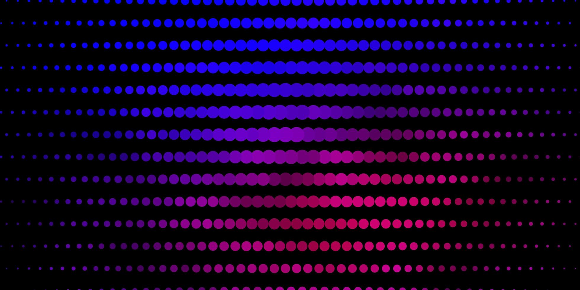 mörkblå röd vektor bakgrund med prickar