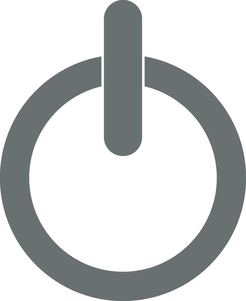 illustration av kraft knapp ikon. vektor