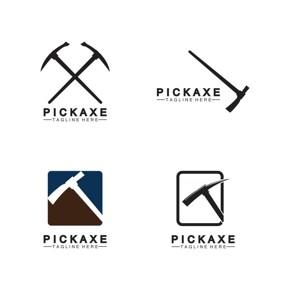 Spitzhacke Logo Vektor Symbol Symbol Illustration