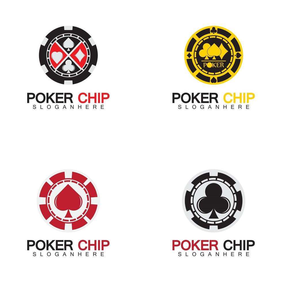 casino chip ikon poker chip vektor ikon logotyp