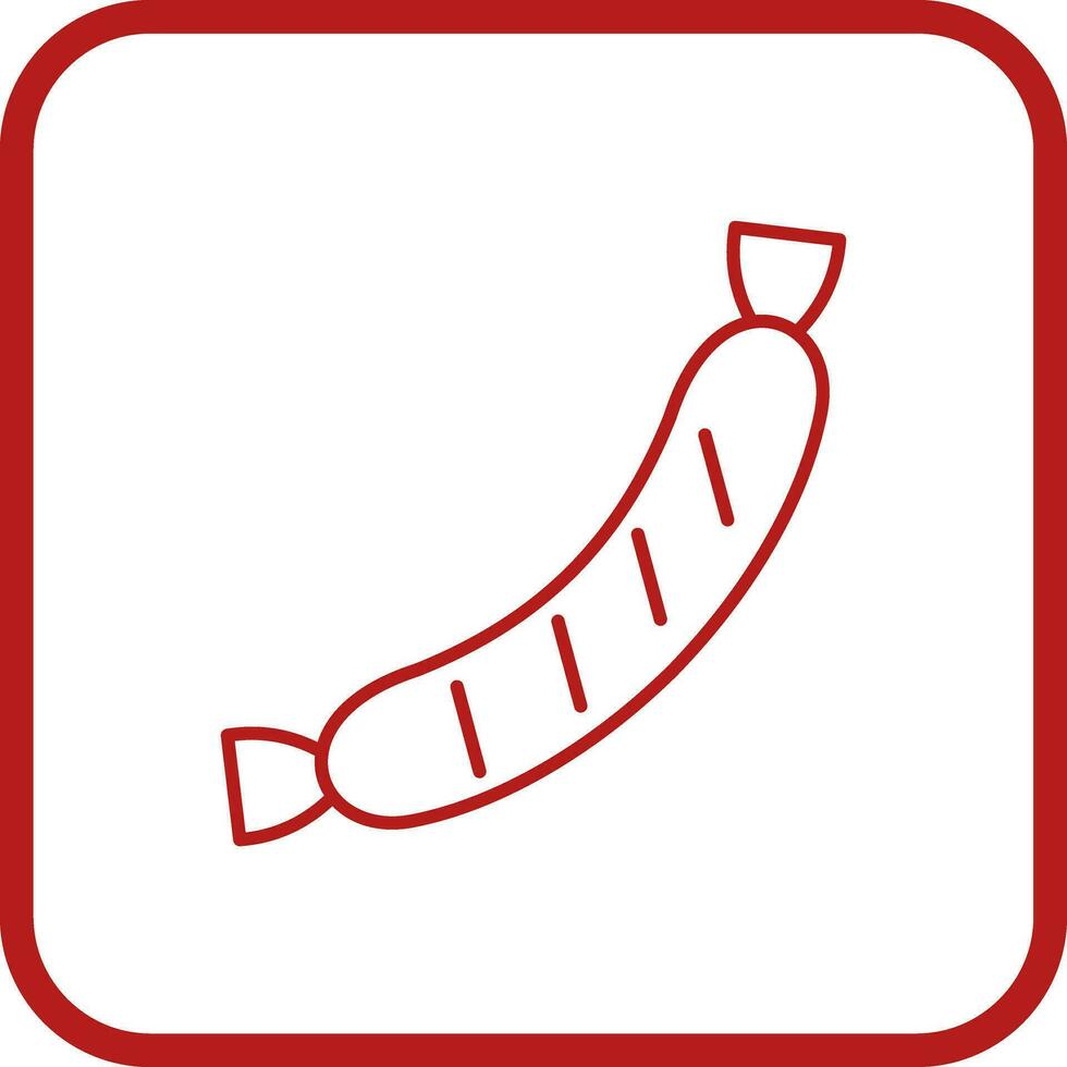 Wurst-Vektor-Symbol vektor