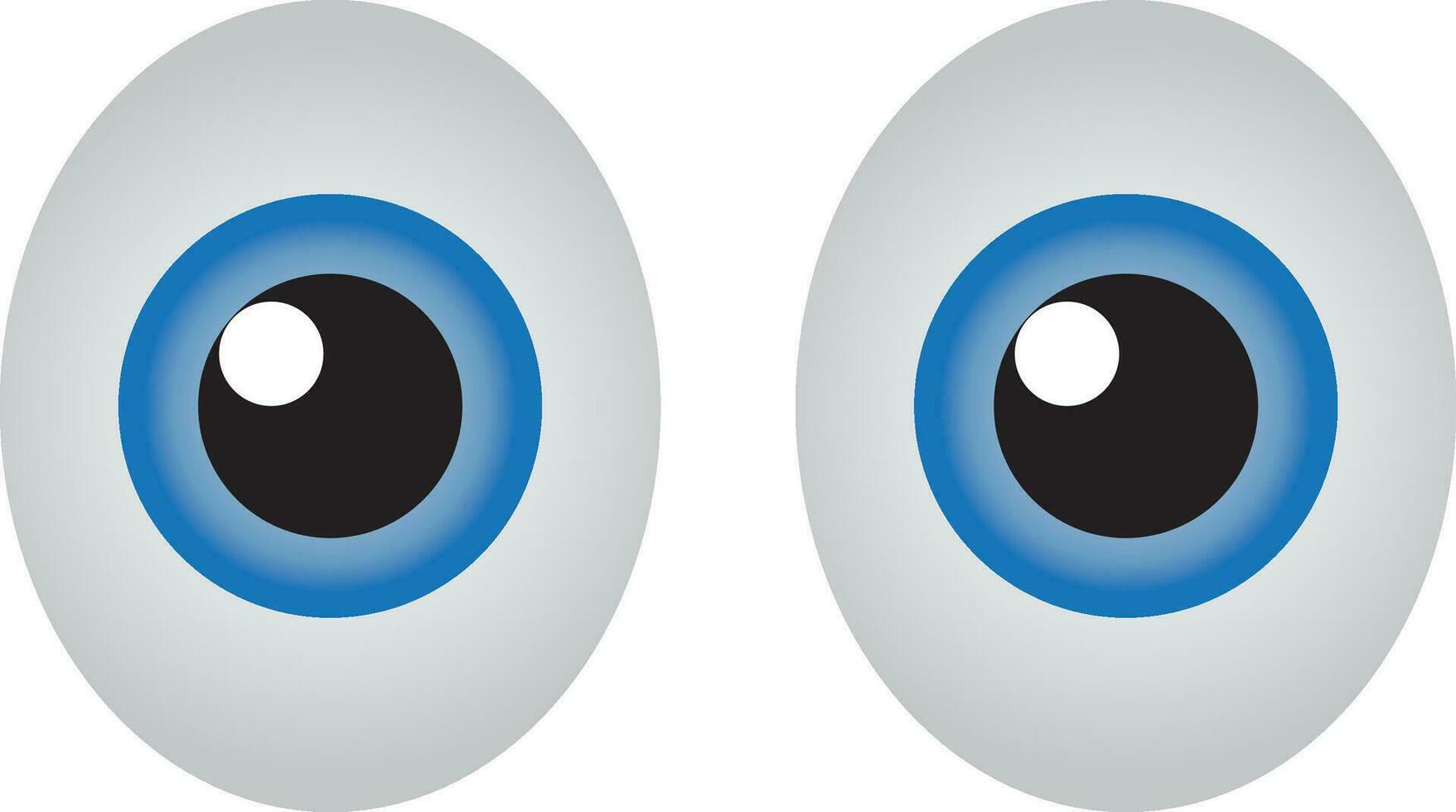 ögon emoji. isolerat på vit. vit ögon emoji ikon. vektor