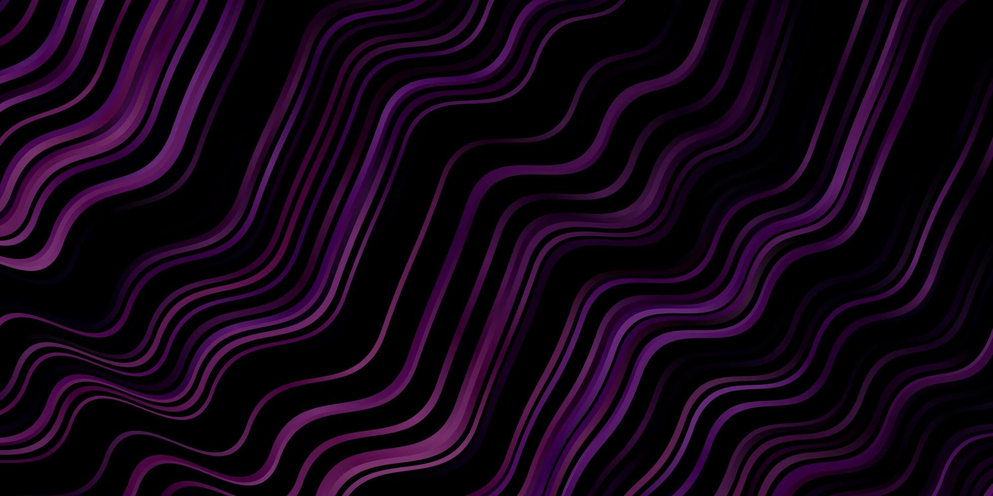 dunkelviolettes Vektormuster mit Linien vektor