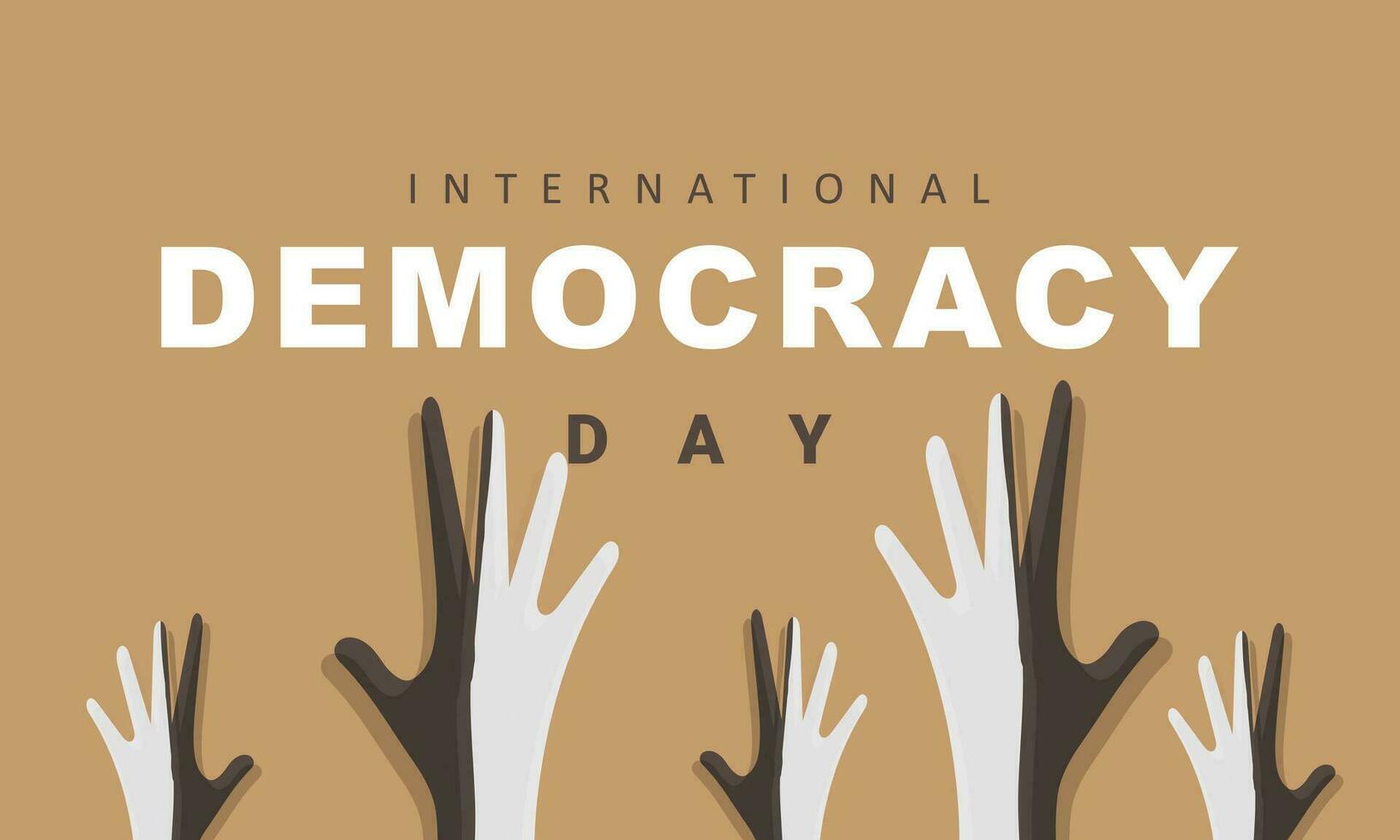 internationell demokrati dag. bakgrund, baner, kort, affisch, mall. vektor illustration.