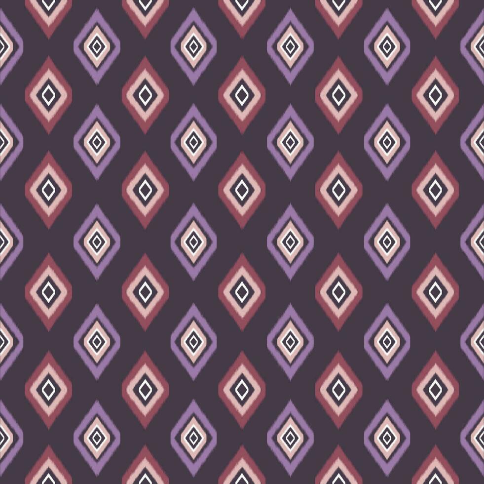 Ikat Paisley. ethnisch Muster orientalisch afrikanisch amerikanisch Indonesien, Asien, aztekisch Motiv Textil- und Bohemian.Design zum Hintergrund, Tapete, Teppich drucken, Stoff, Batik .Vektor Ikat Muster. vektor