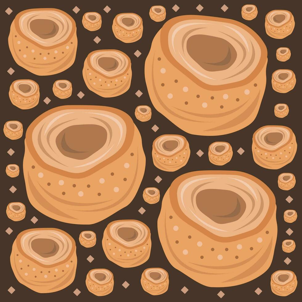 gebacken Yorkshire Pudding Vektor Illustration zum Grafik Design und dekorativ Element