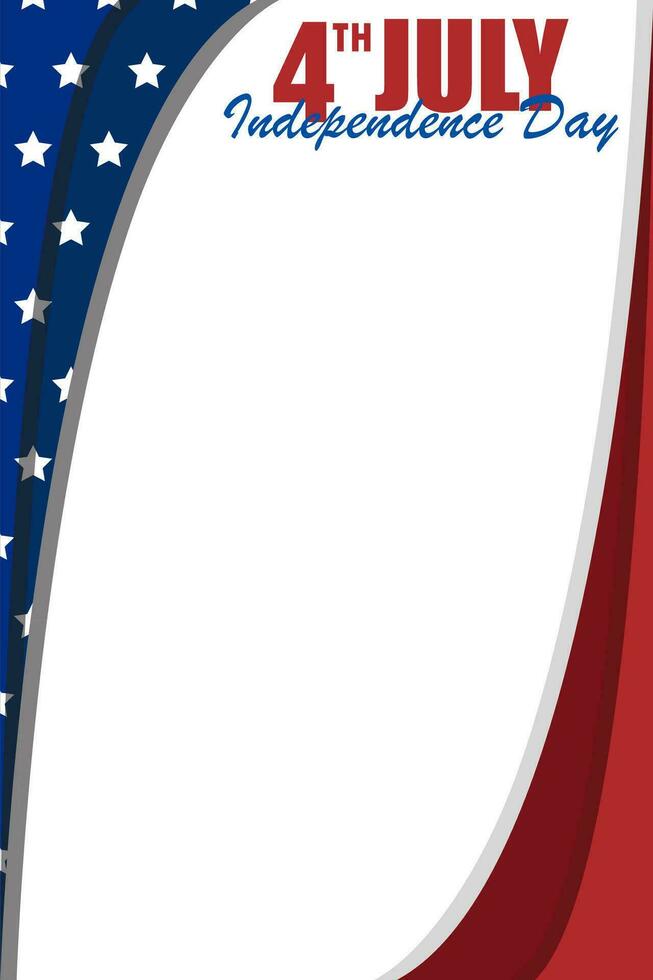 USA oder vereinigt Zustände von Amerika Unabhängigkeit Tag Banner zum 4 .. von Juli. Vektor Illustration