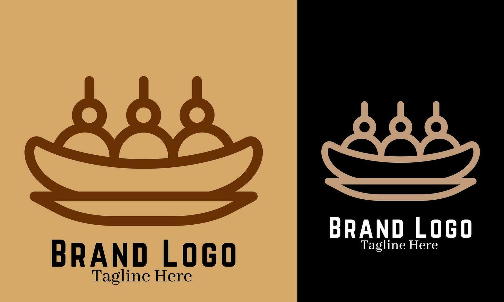 Dessert Logo Marke Identität Emblem vektor