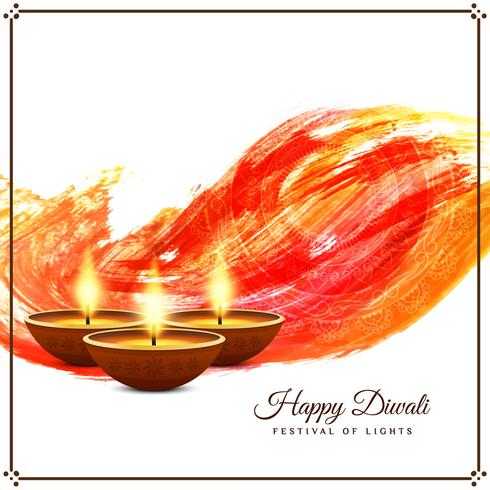 Abstrakter glücklicher religiöser Grußhintergrund Diwali vektor
